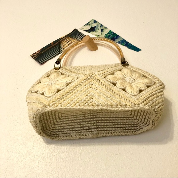 Vintage 1970’s Macrame Handbag - Picture 2 of 16